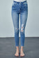 HIGH RISE ANKLE SKINNY JEANS